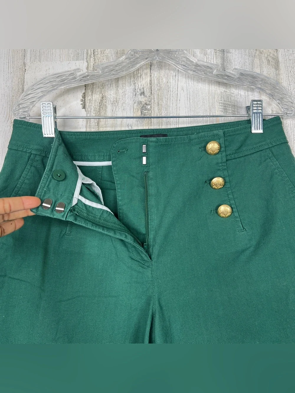 Talbots Sailor Pants Women’s Wide‎ Leg Crop Classic Size 10